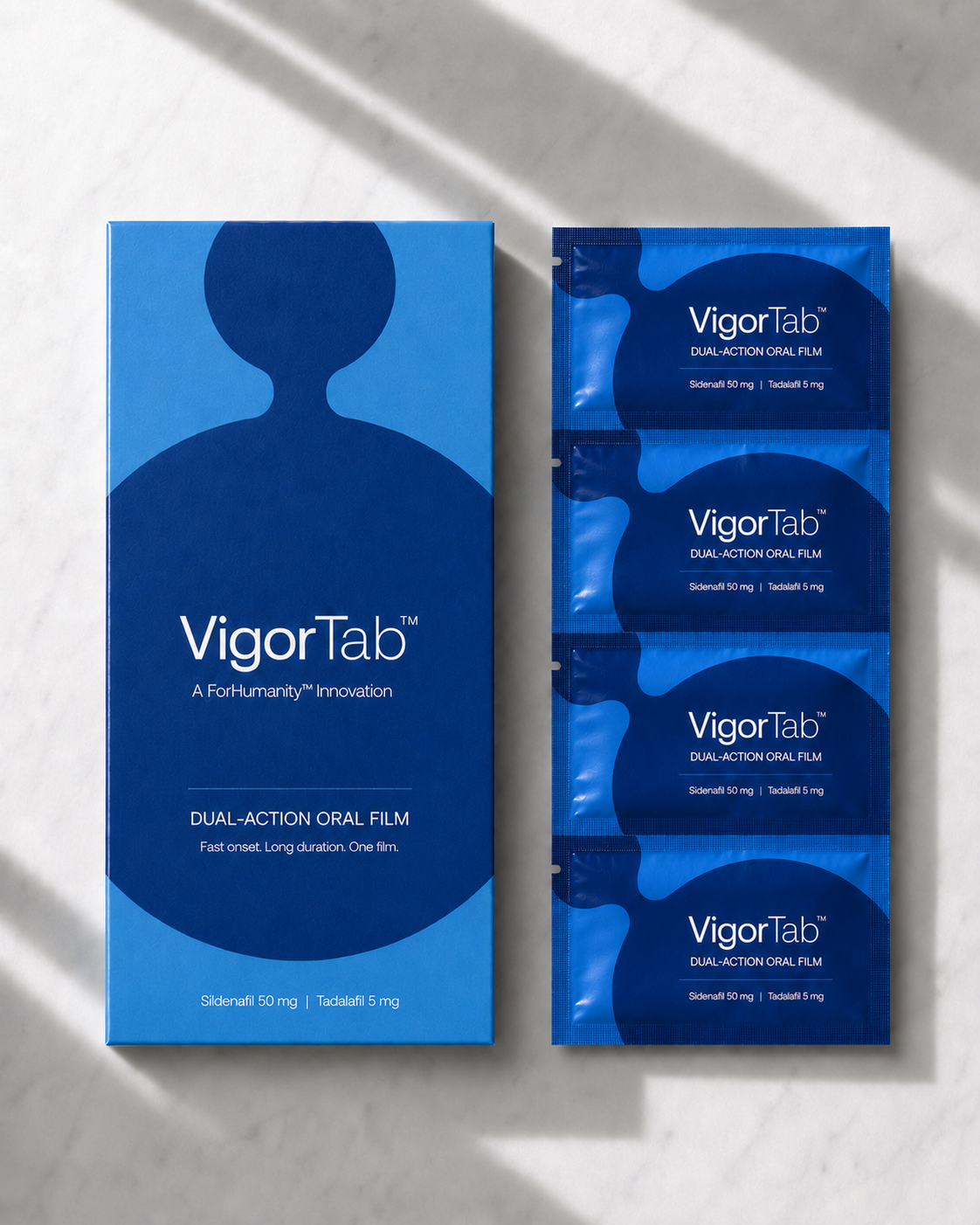 VigorTab oral dissolving film packaging
